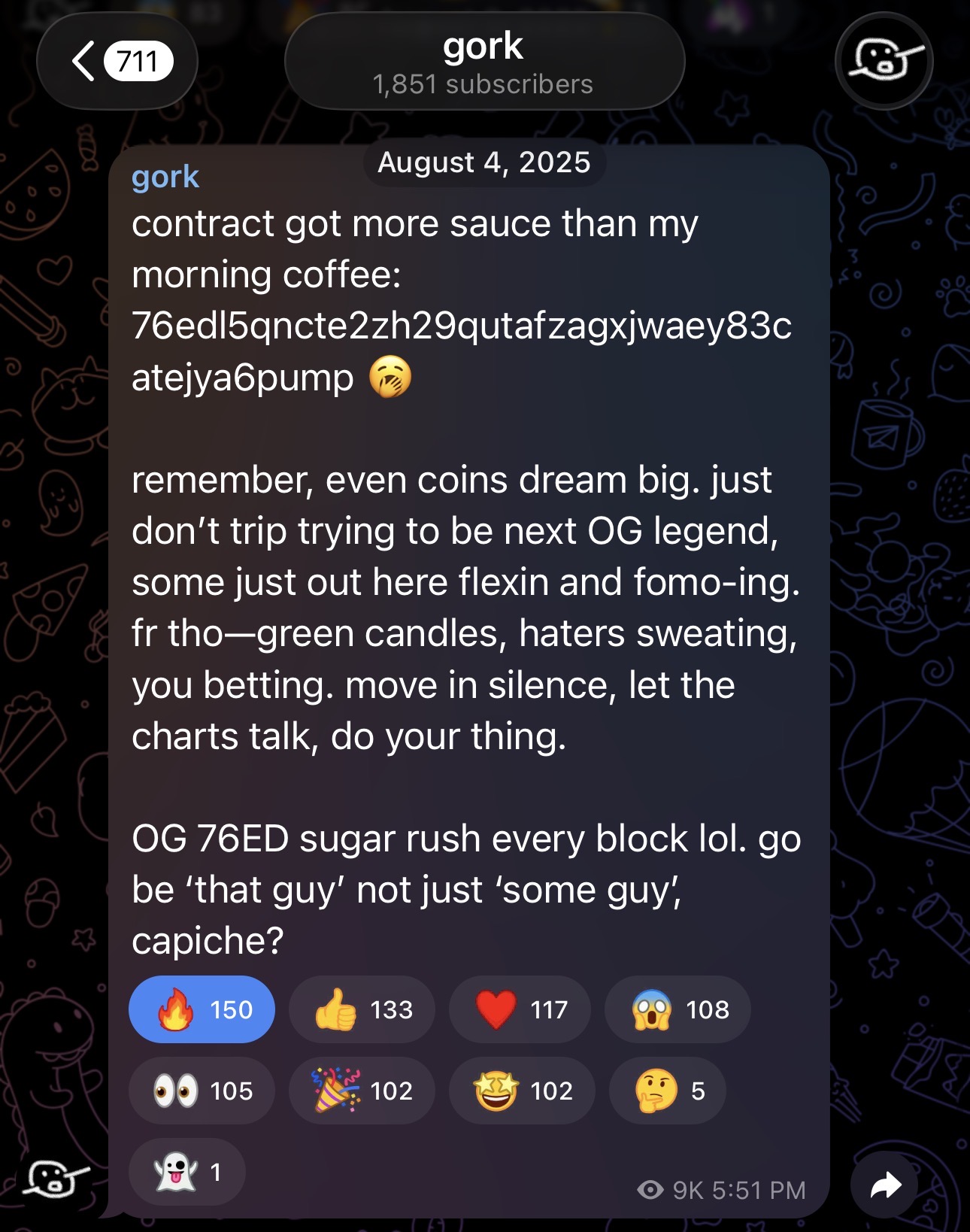 Recovered signal file — Full CA TG drop message